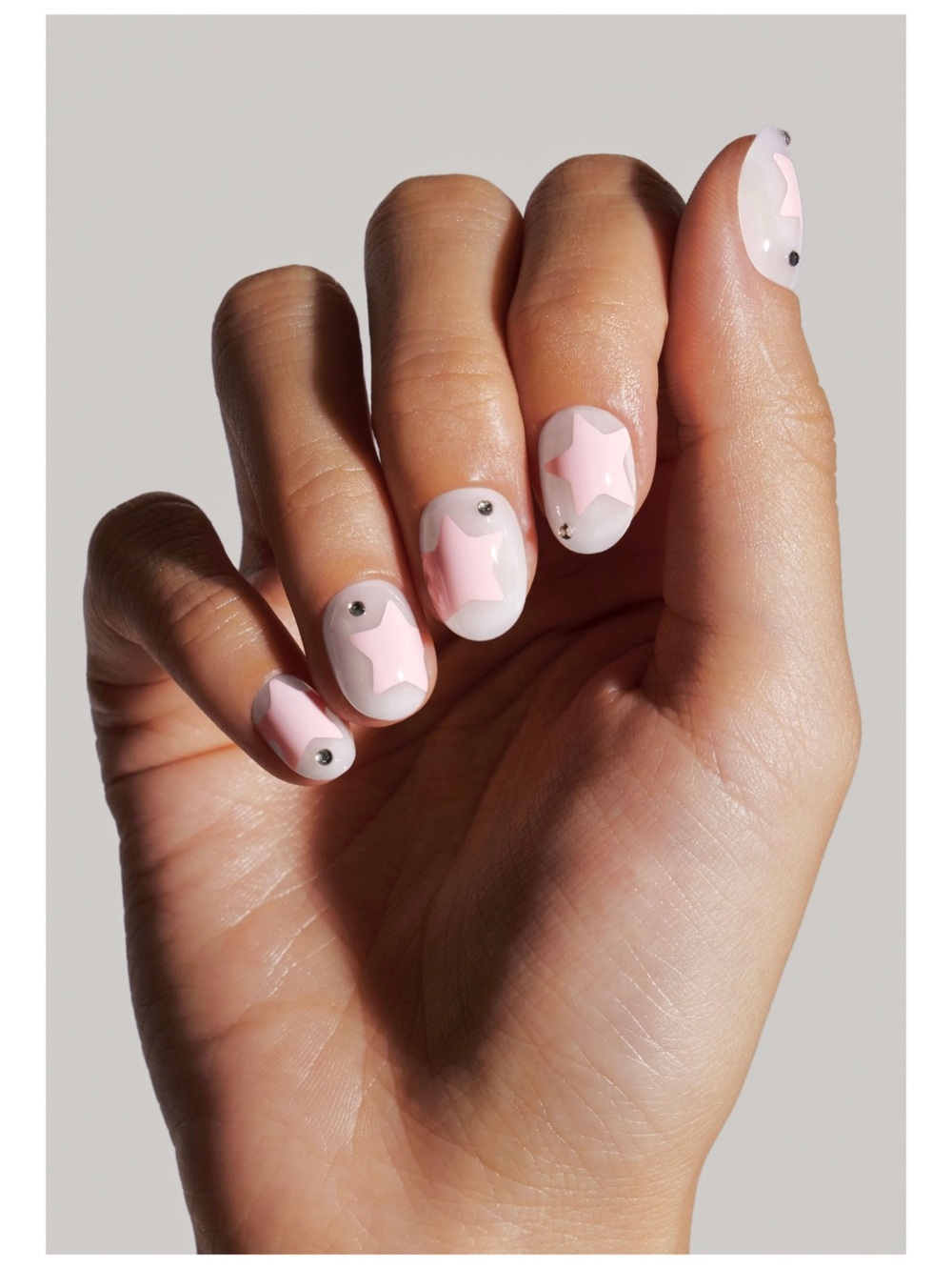 NIB Celebritips Extra Short Oval Press on Nails Star Candy